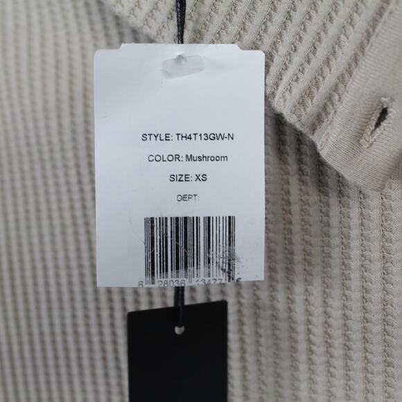 The Range Stark Taupe Mushroom Ribbed Thermal Top Turtleneck Sweater New XS - Picture 7 of 8